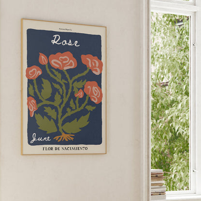 June Birth Flower Art Print