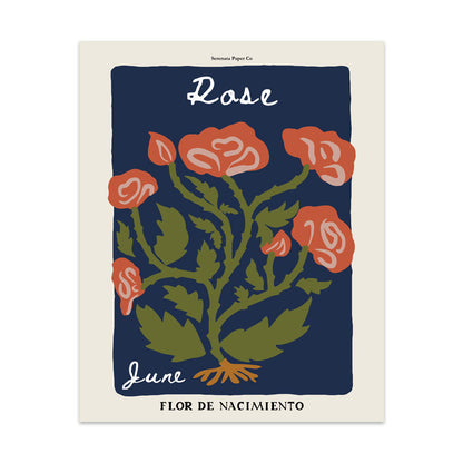 June Birth Flower Art Print