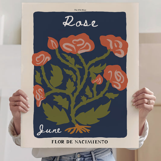 June Birth Flower Art Print