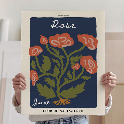 June Birth Flower Art Print