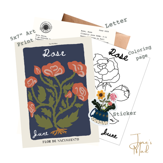 June Edition of The Floriography Art Print Mail Club