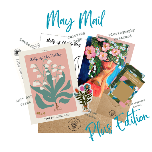May PLUS Edition of The Floriography Art Print Mail Club