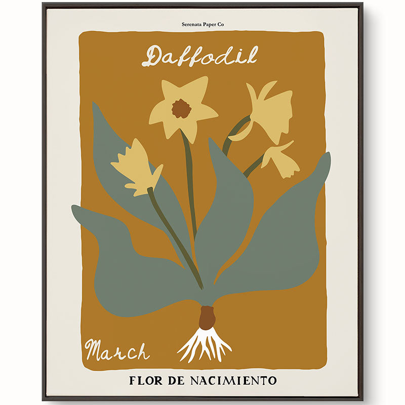 March Birth Flower Art Print