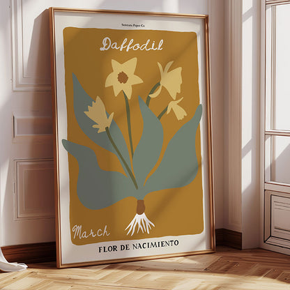 March Birth Flower Art Print