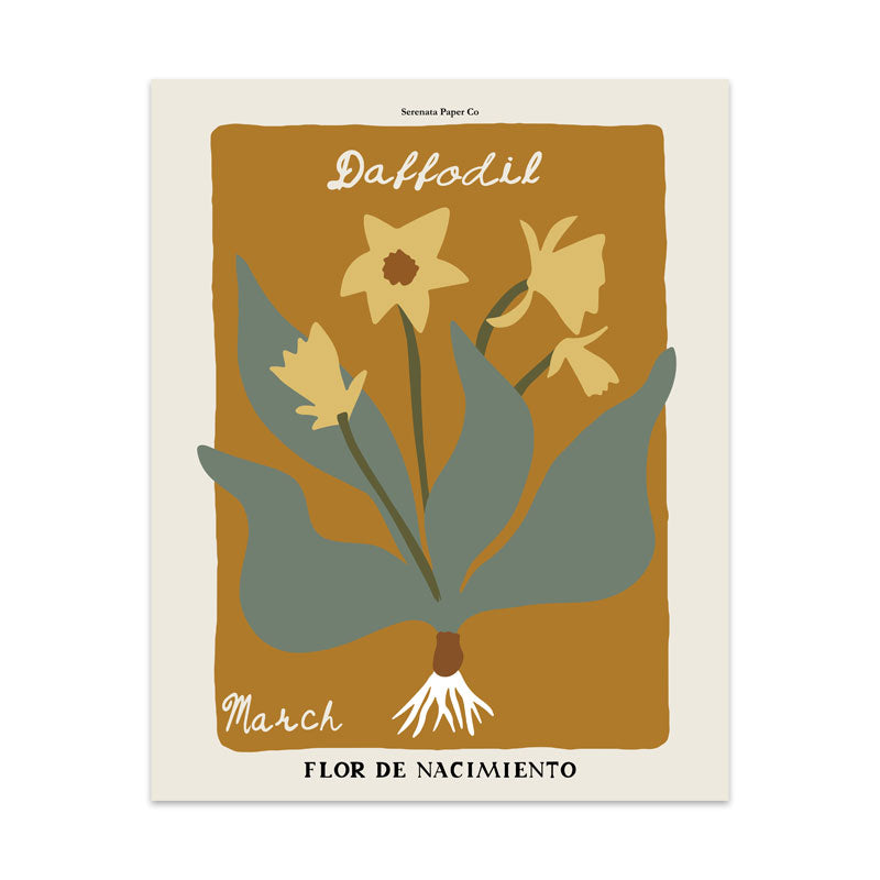 March Birth Flower Art Print