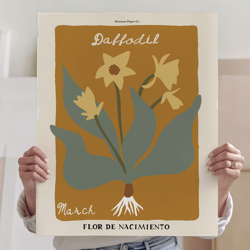 March Birth Flower Art Print