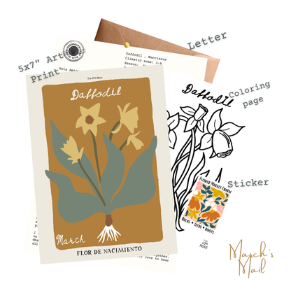 Floriography Art Print Snail Mail Club: Monthly Happy Mail Delivery