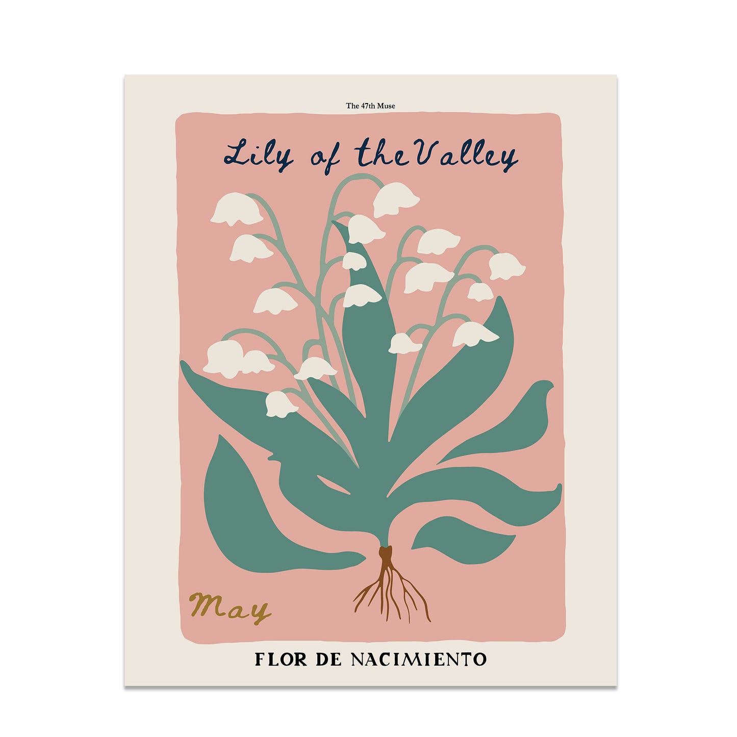 May Birth Flower Art Print