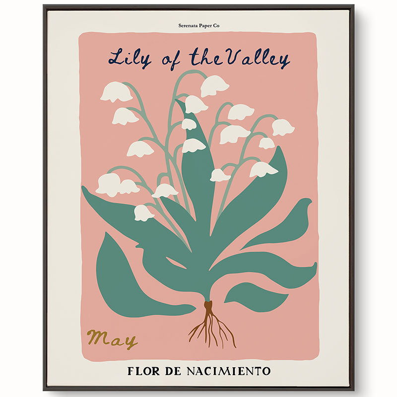 May Birth Flower Art Print