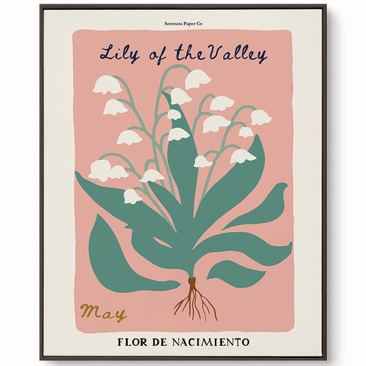 May Birth Flower Art Print