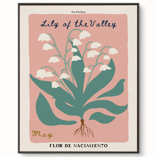 May Birth Flower Art Print