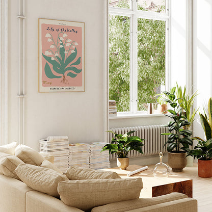 May Birth Flower Art Print