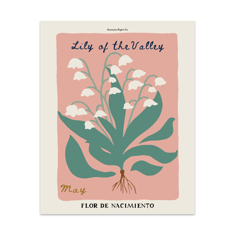 May Birth Flower Art Print