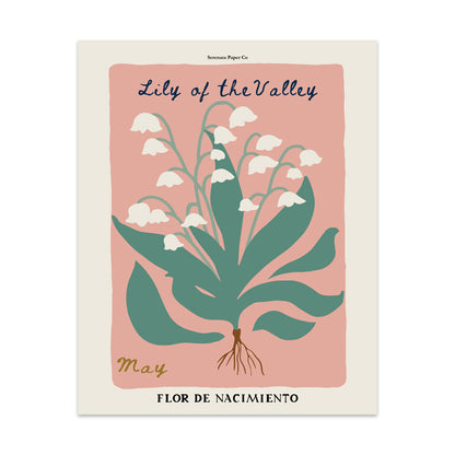 May Birth Flower Art Print