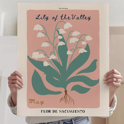 May Birth Flower Art Print