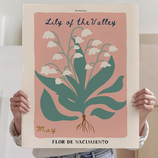 May Birth Flower Art Print