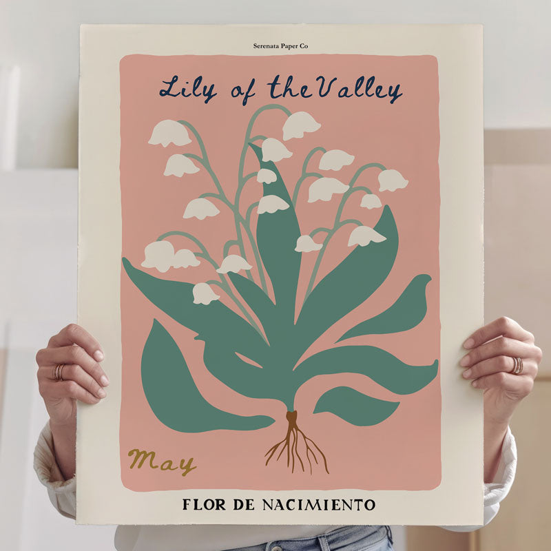 May Birth Flower Art Print