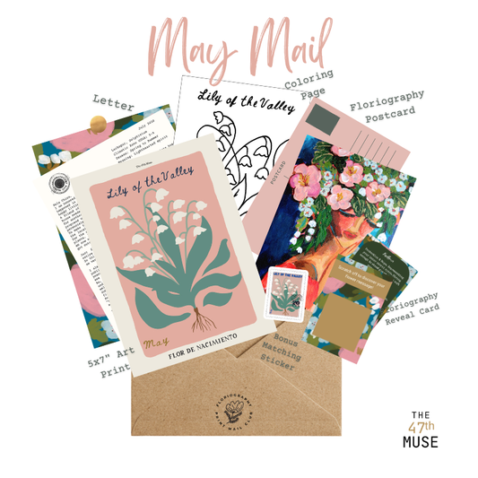 May Catch-up Edition of The Floriography Art Print Mail Club