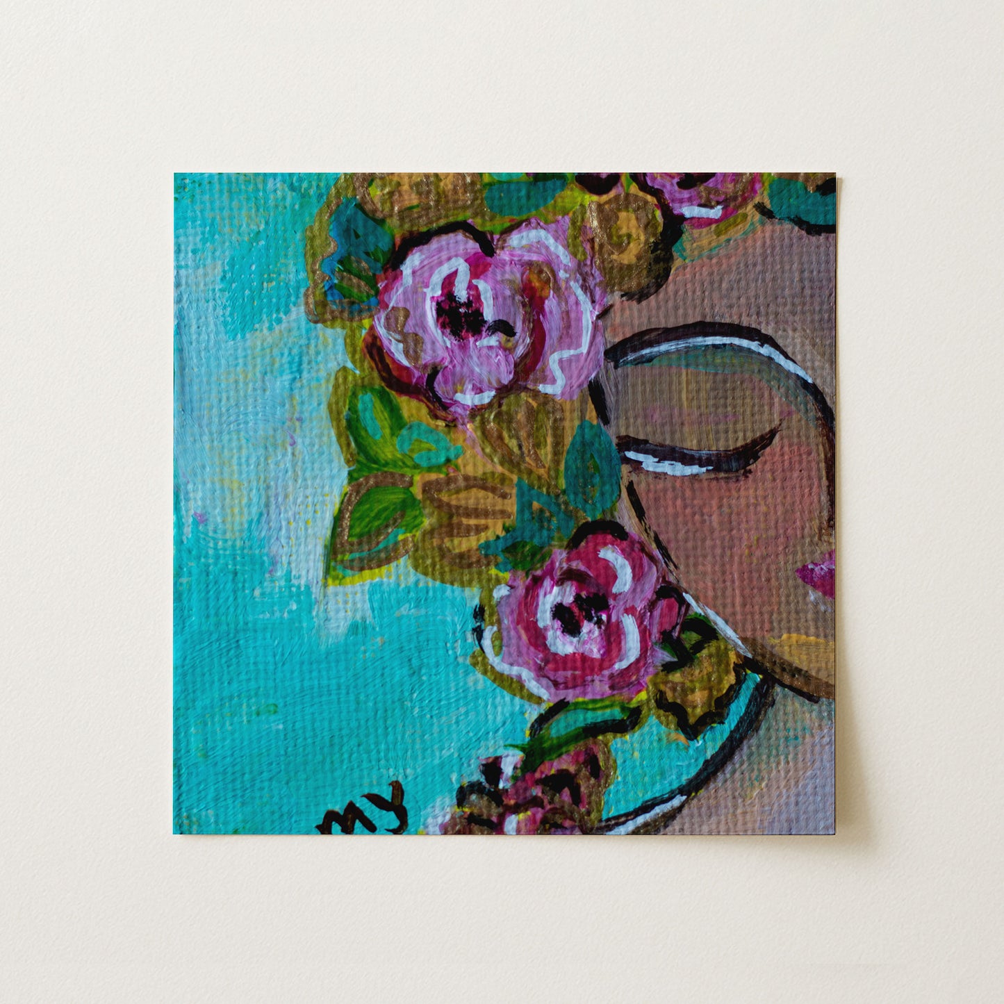 Moon Washed | Botanical Fine Art Print 8"x8" | Part of The 100 Muses Project