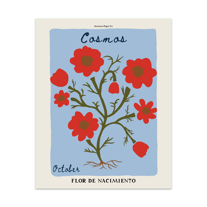 October Birth Flower Art Print