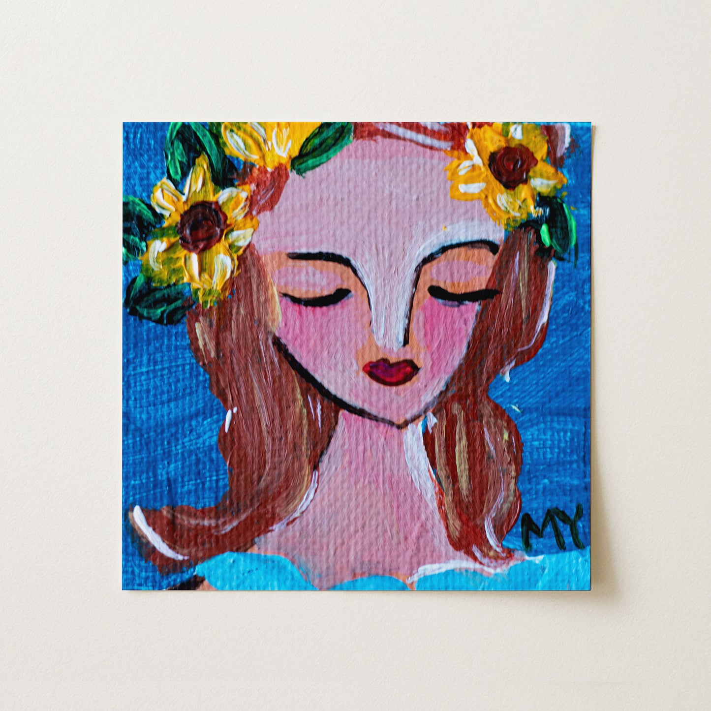 Paciencia | Botanical Fine Art Print 8"x8" | Part of The 100 Muses Project