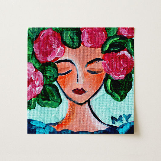 Petalo | Botanical Fine Art Print 8"x8" | Part of The 100 Muses Project