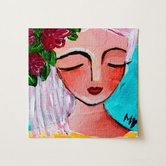 Pretty in Pink | Botanical Fine Art Print 8"x8" | Part of The 100 Muses Project
