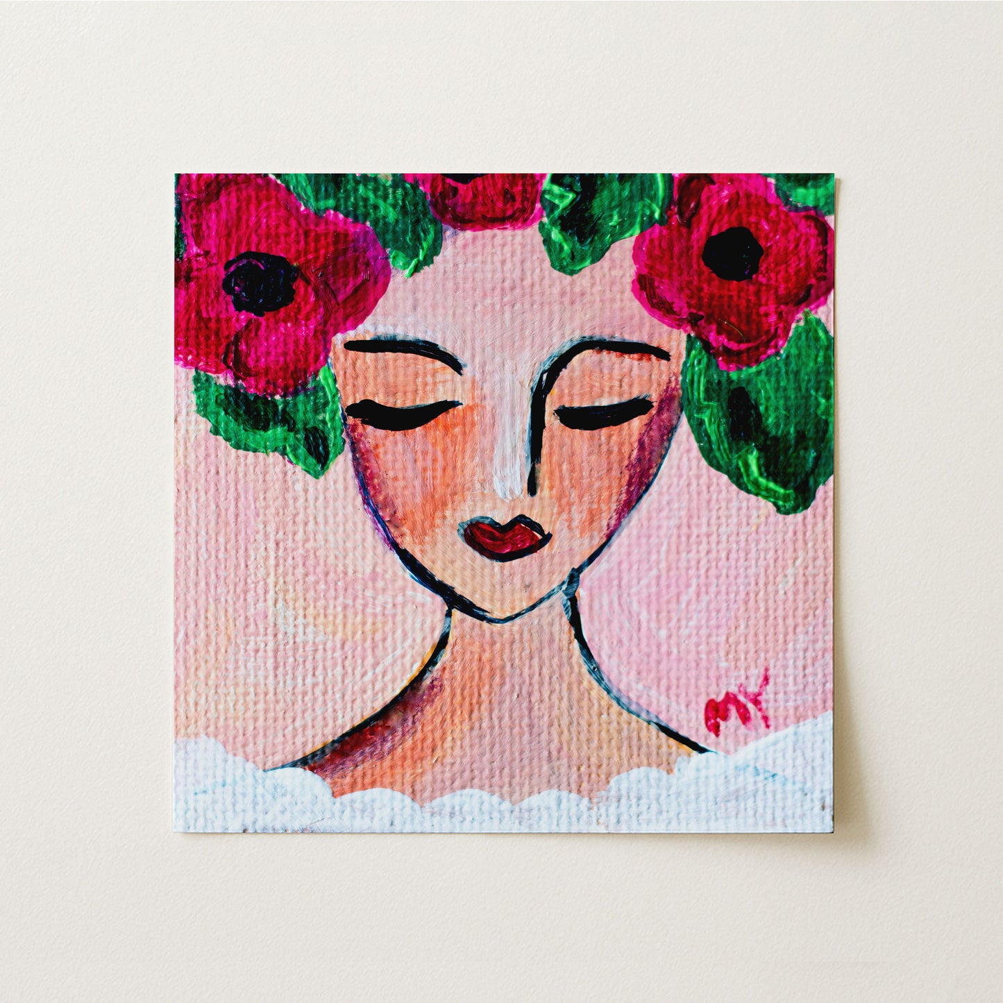 River Song | Botanical Fine Art Print 8"x8" | Part of The 100 Muses Project