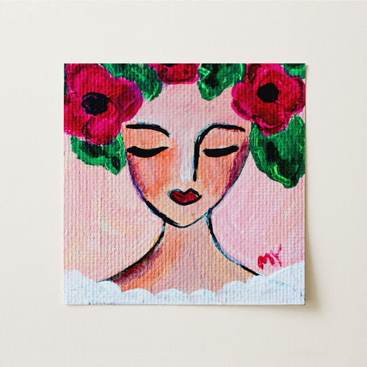 River Song | Botanical Fine Art Print 8"x8" | Part of The 100 Muses Project