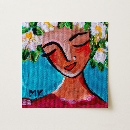 Rooted | Botanical Fine Art Print 8"x8" | Part of The 100 Muses Project