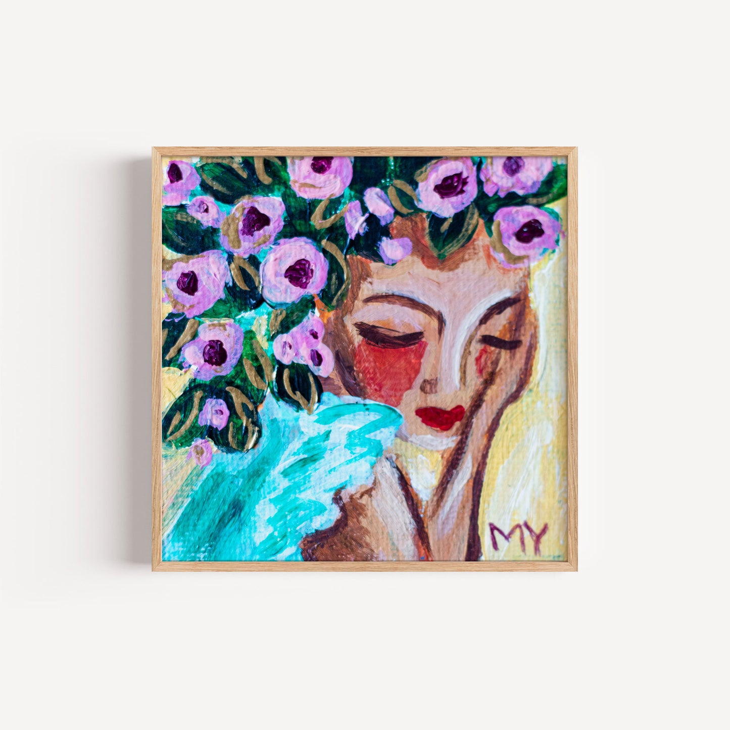 Rose | Botanical Fine Art Print 8"x8" | Part of The 100 Muses Project