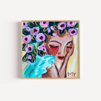 Rose | Botanical Fine Art Print 8"x8" | Part of The 100 Muses Project