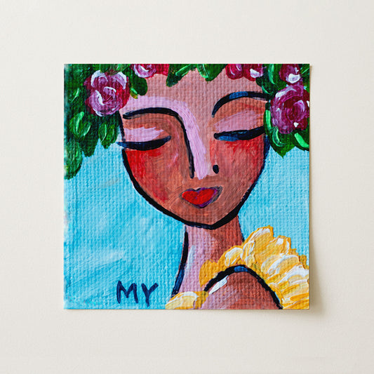 Sassy | Botanical Fine Art Print 8"x8" | Part of The 100 Muses Project