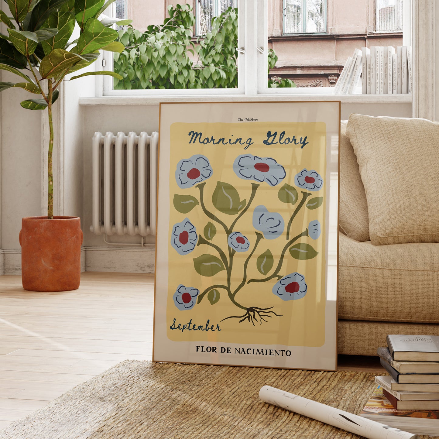 September Birth Flower Art Print