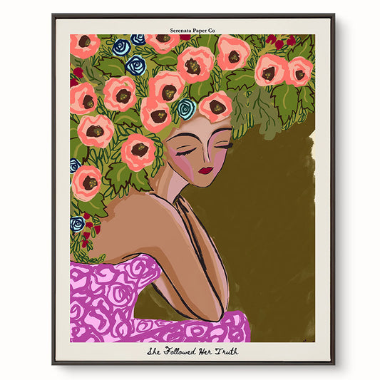 She Followed her Truth Art Print