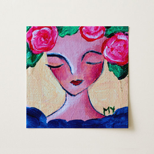 Shimmer | Botanical Fine Art Print 8"x8" | Part of The 100 Muses Project