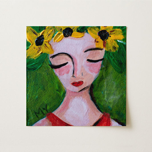 Spring Dreams | Botanical Fine Art Print 8"x8" | Part of The 100 Muses Project