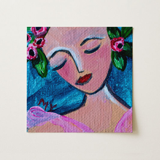 Starlight Dance | Botanical Fine Art Print 8"x8" | Part of The 100 Muses Project