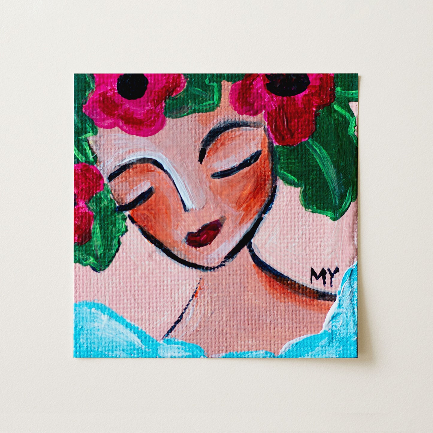 Summer Day | Botanical Fine Art Print 8"x8" | Part of The 100 Muses Project