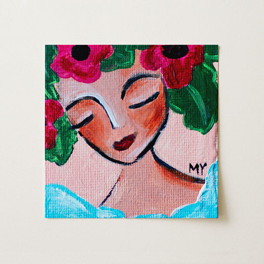 Summer Day | Botanical Fine Art Print 8"x8" | Part of The 100 Muses Project