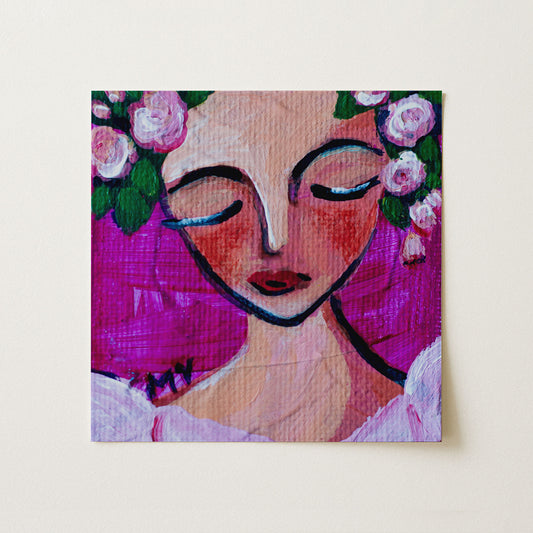 Surrender | Botanical Fine Art Print 8"x8" | Part of The 100 Muses Project