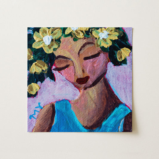 Sweet Nectar | Botanical Fine Art Print 8"x8" | Part of The 100 Muses Project