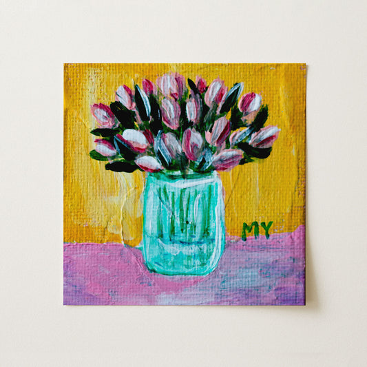 Tulip Love | Botanical Fine Art Print 8"x8" | Part of The 100 Muses Project