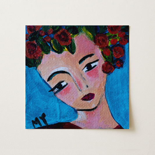 Wildflower | Botanical Fine Art Print 8"x8" | Part of The 100 Muses Project