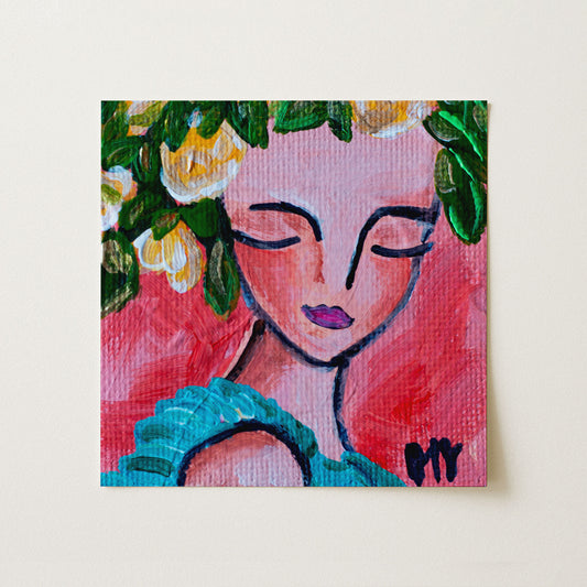 Wonder | Botanical Fine Art Print 8"x8" | Part of The 100 Muses Project