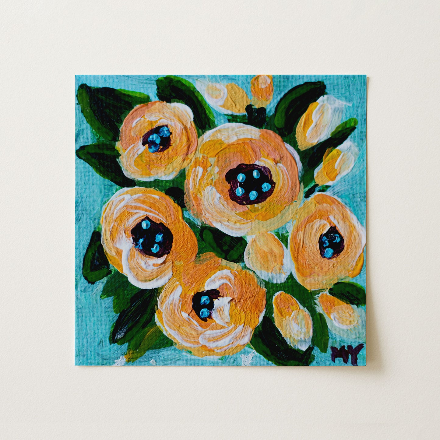 Yellow | Botanical Fine Art Print 8"x8" | Part of The 100 Muses Project