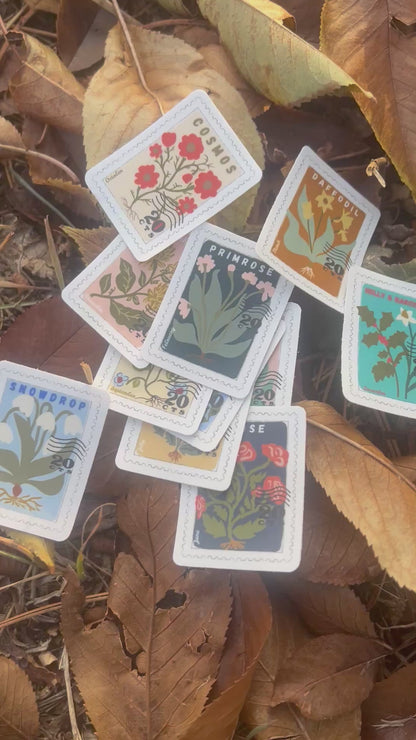 Birth Flower Vinyl Sticker Pick Your Month