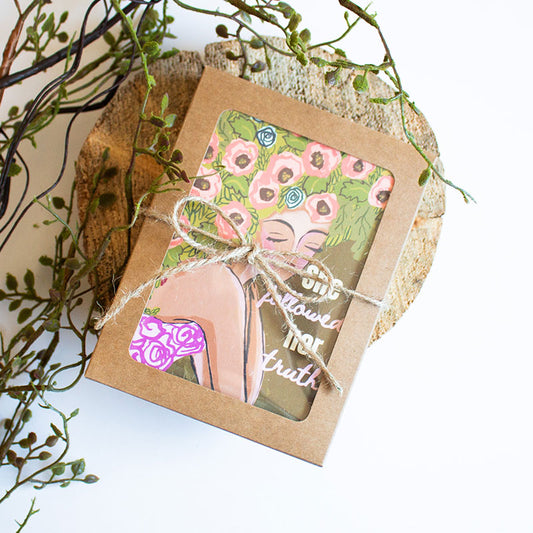 Artisan Floral Greeting Card Set of 6 (Size A2)